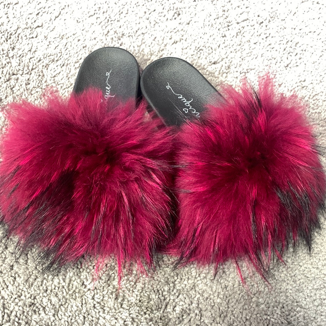 Magenta pink slides