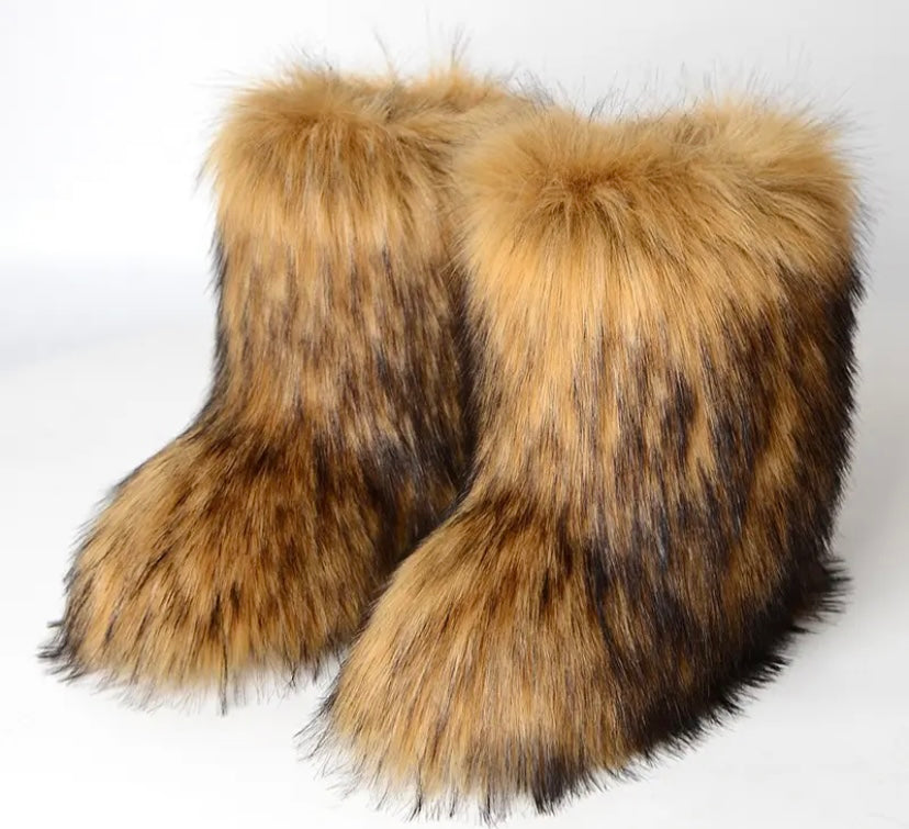 Brown Fur boots