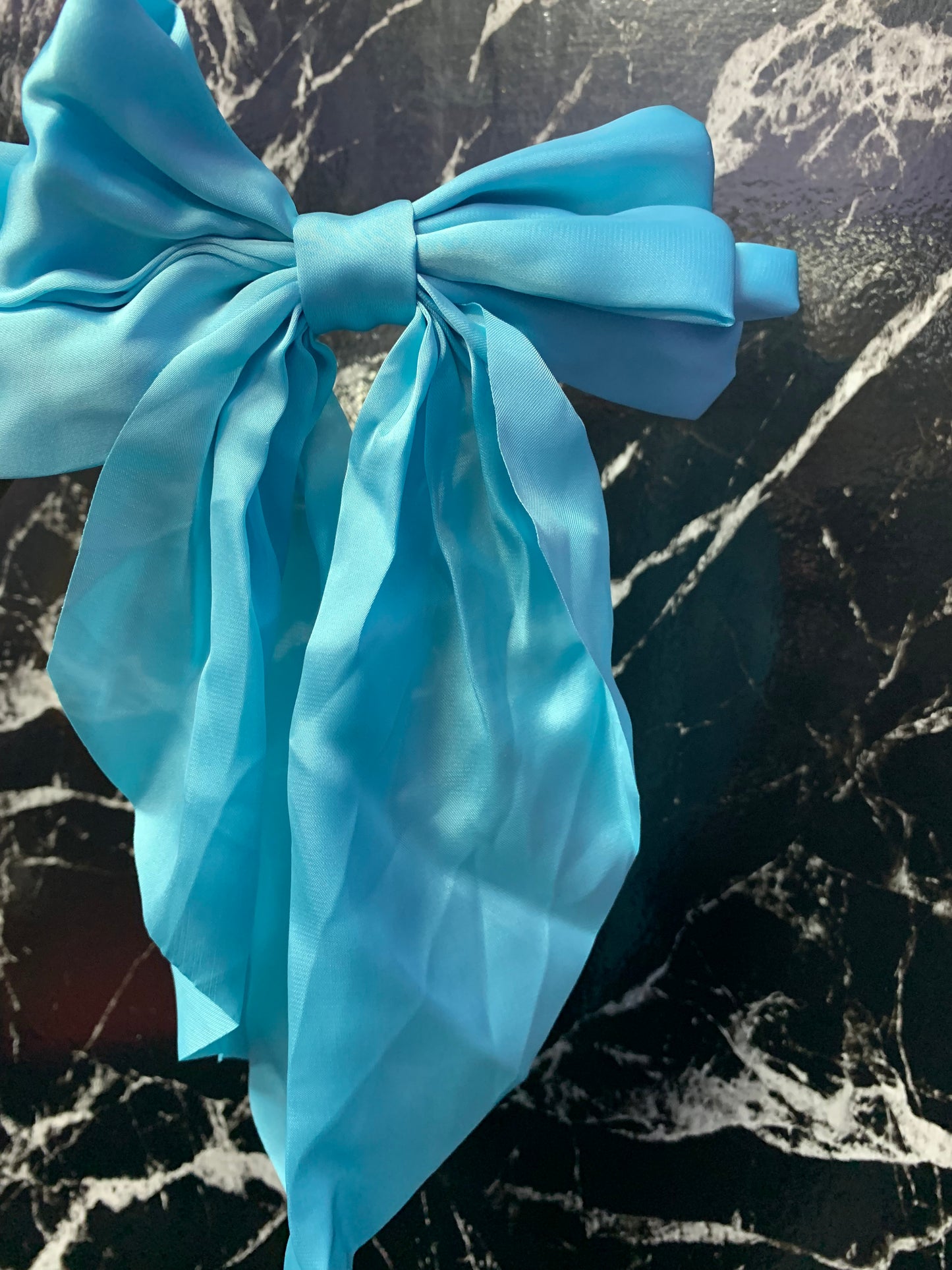 Sky blue bow