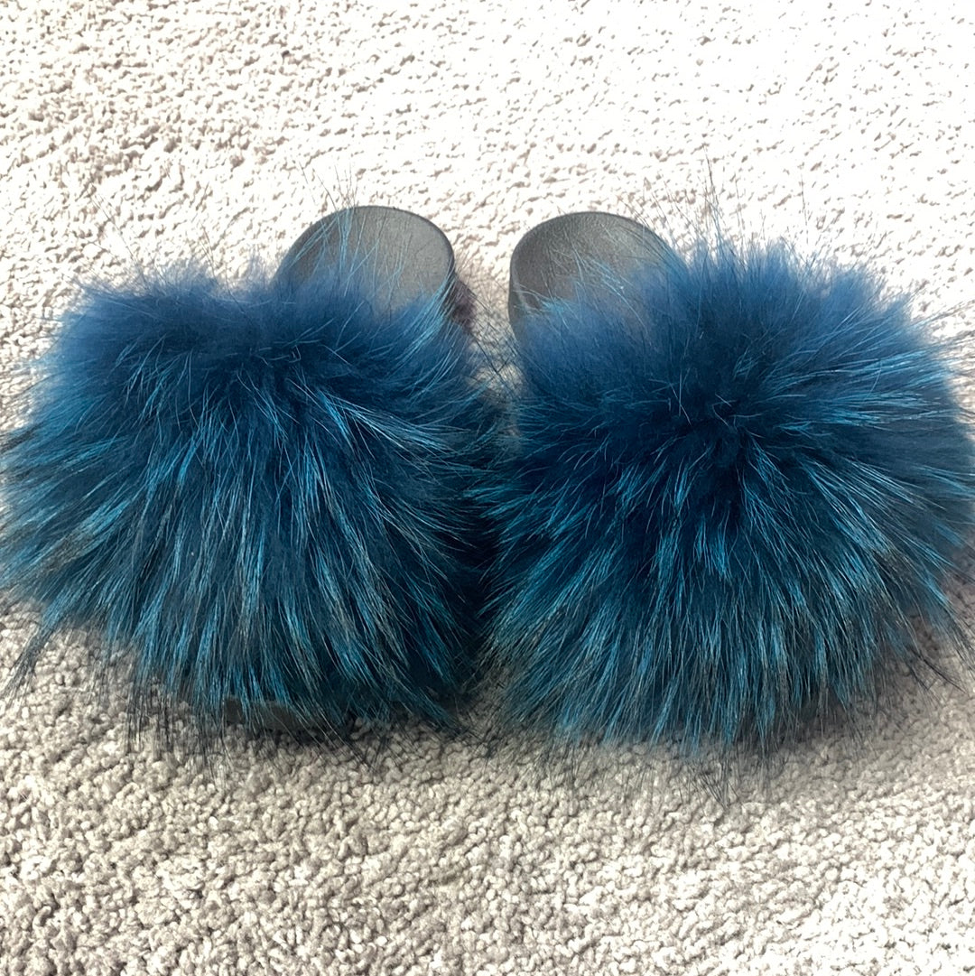 Blue fur slides