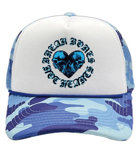 Blue camo BBNH trucker hat