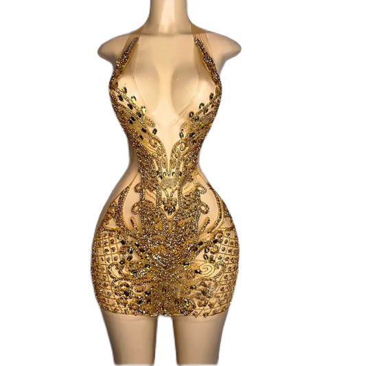 Gold Miami dress